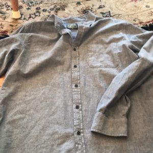 Grey button down
